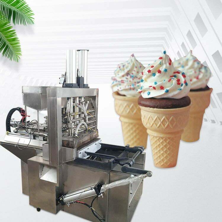automatic cake cone making machine display