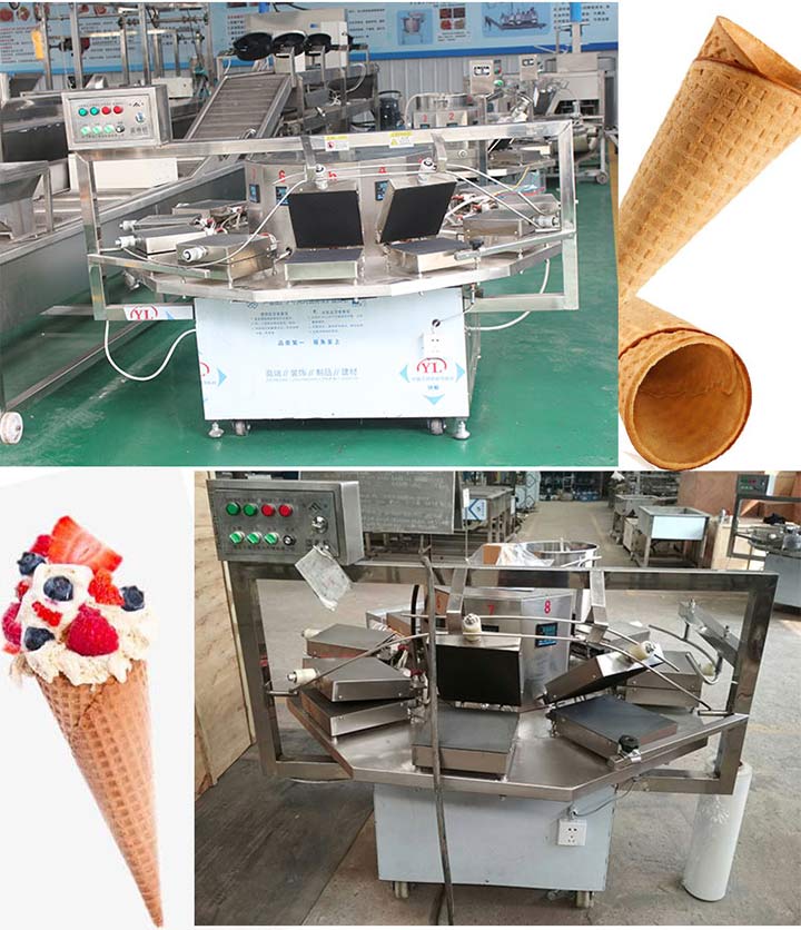 gas-heated ice cream cone maker